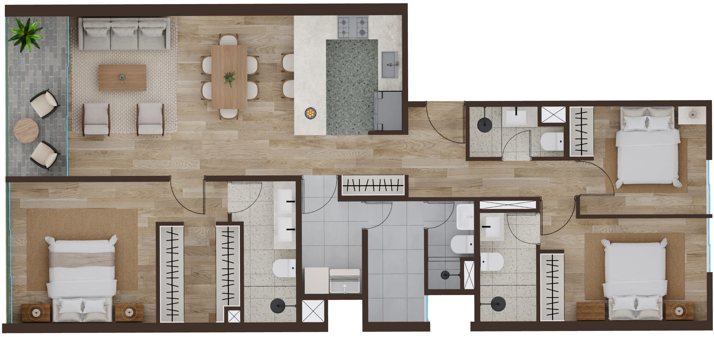 Plano Planta 1 Flat X02