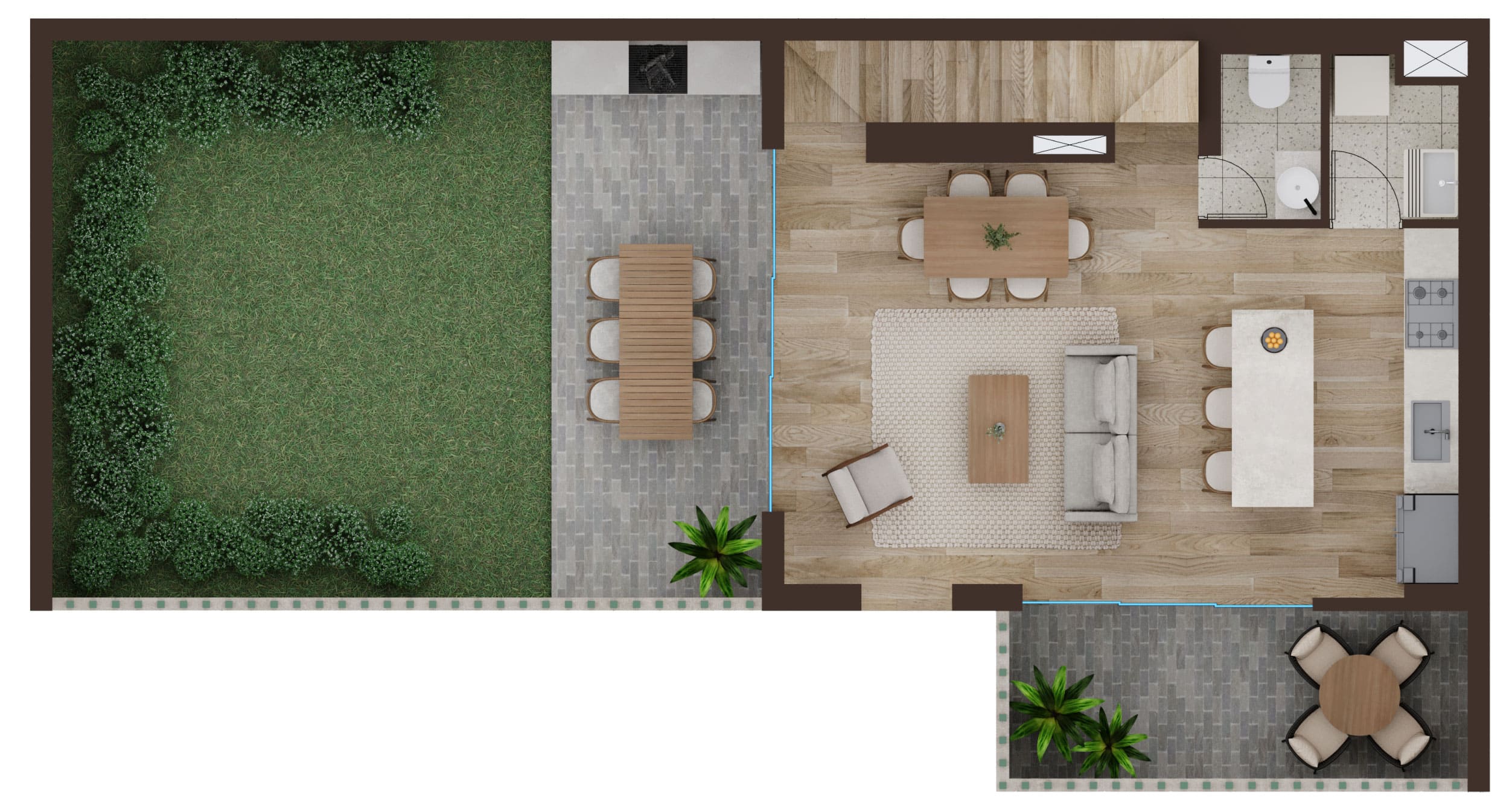 Plano Planta 1 Duplex 102
