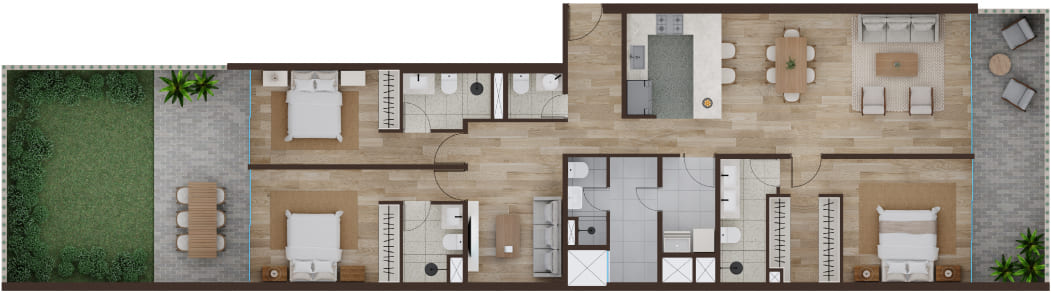 Plano Planta 1 Flat 101