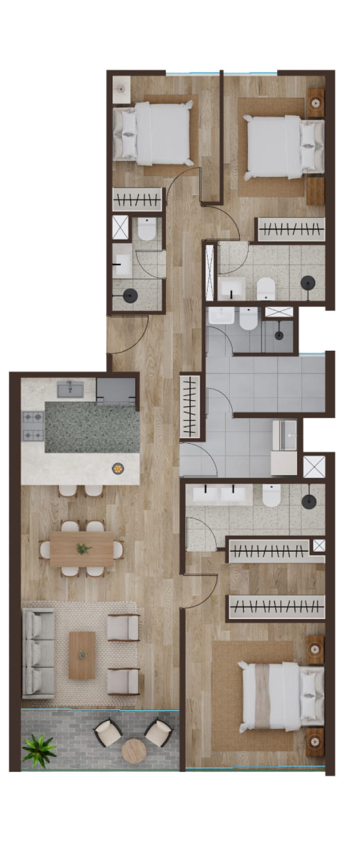 Plano Planta 1 Flat X02