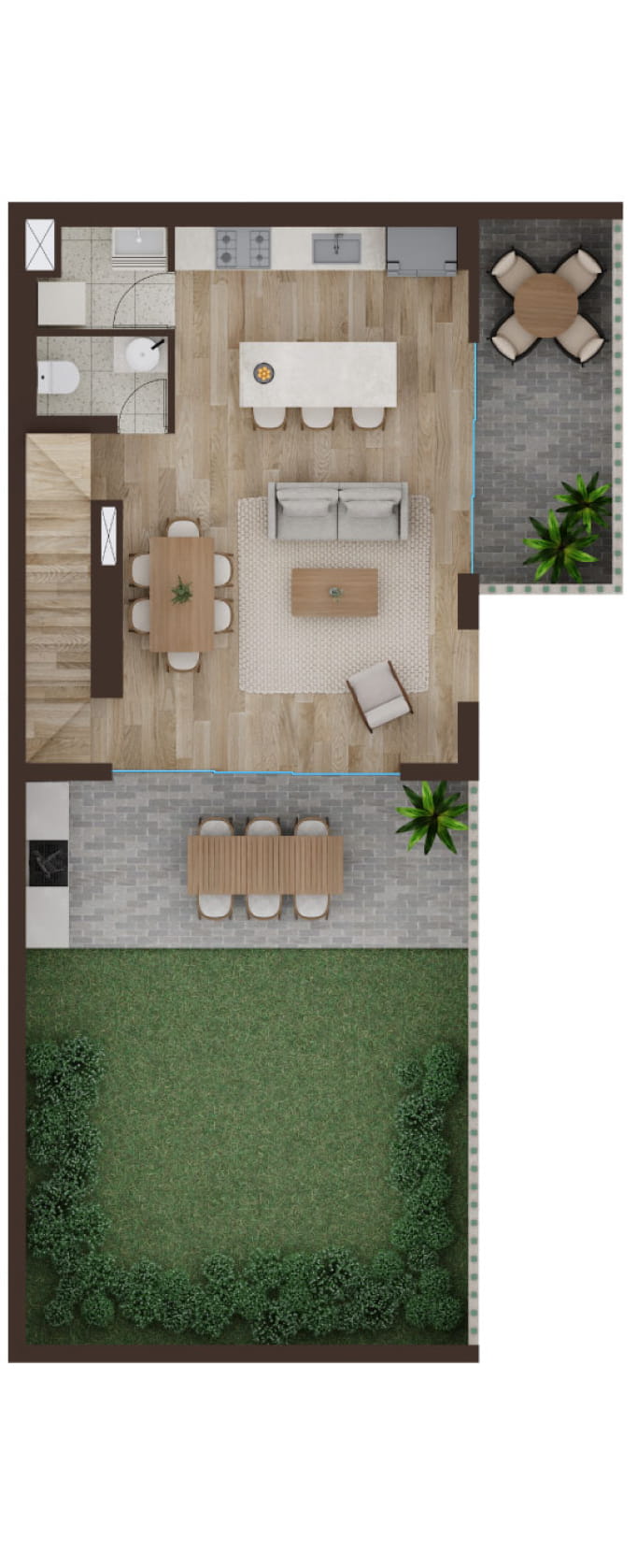 Plano Planta 1 Duplex 102